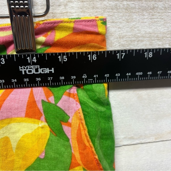 C&C‎ California Pants Womens XL Linen Colorful Floral Tropical Beach Resort - Picture 11 of 11